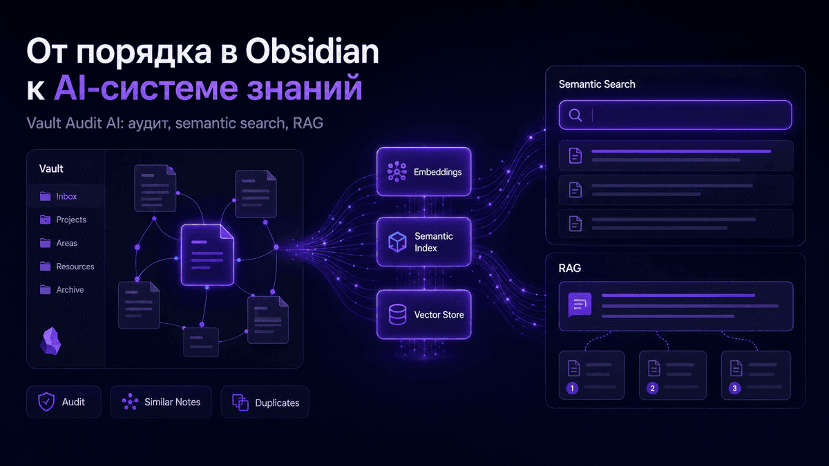 Из аудита заметок выросла система с semantic search и RAG